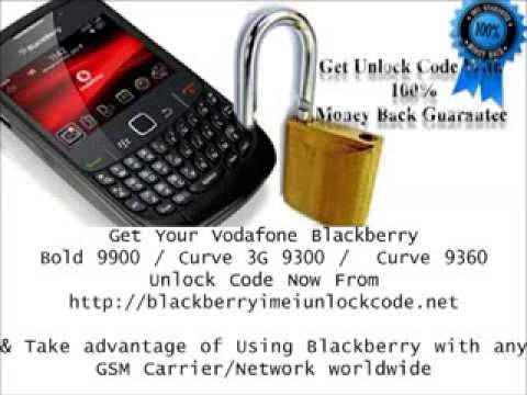 blackberry bold unlock code free